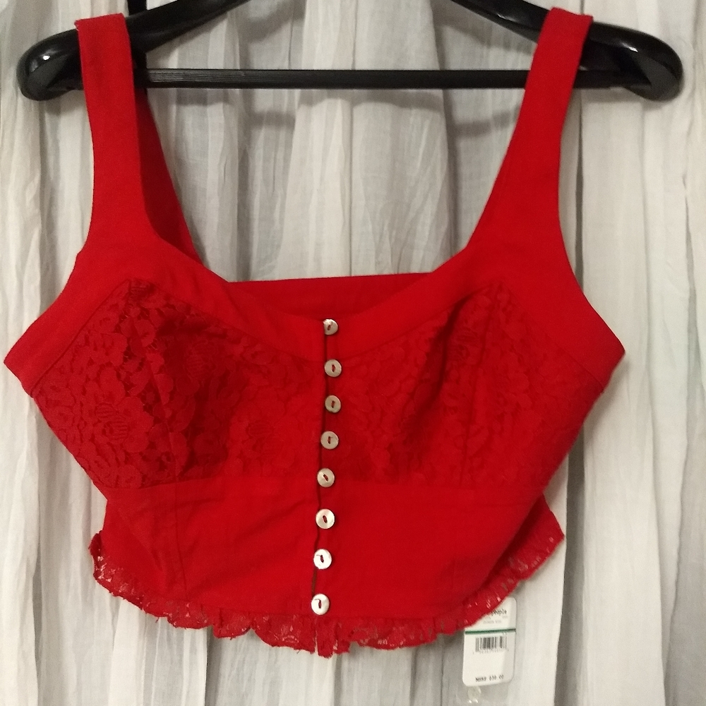 Free people crimson kiss top